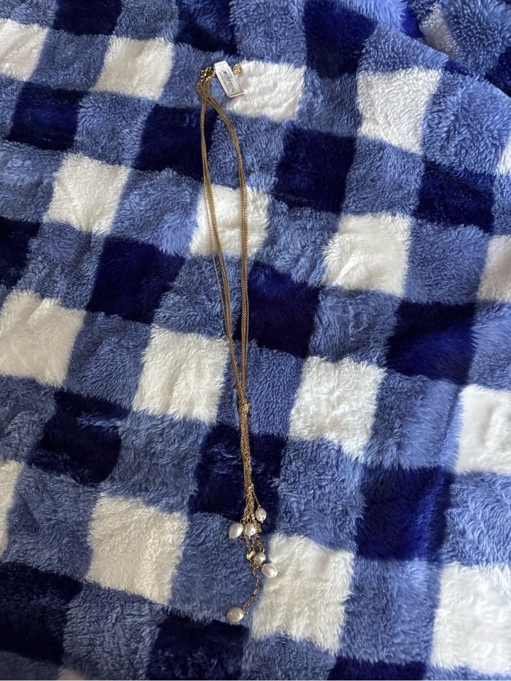 Lilly Pulitzer Gold Chain Necklace with Pearl Charms